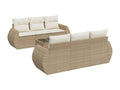 Beige Woven Resin Wicker Outdoor Furniture Set - dlz1766575148874