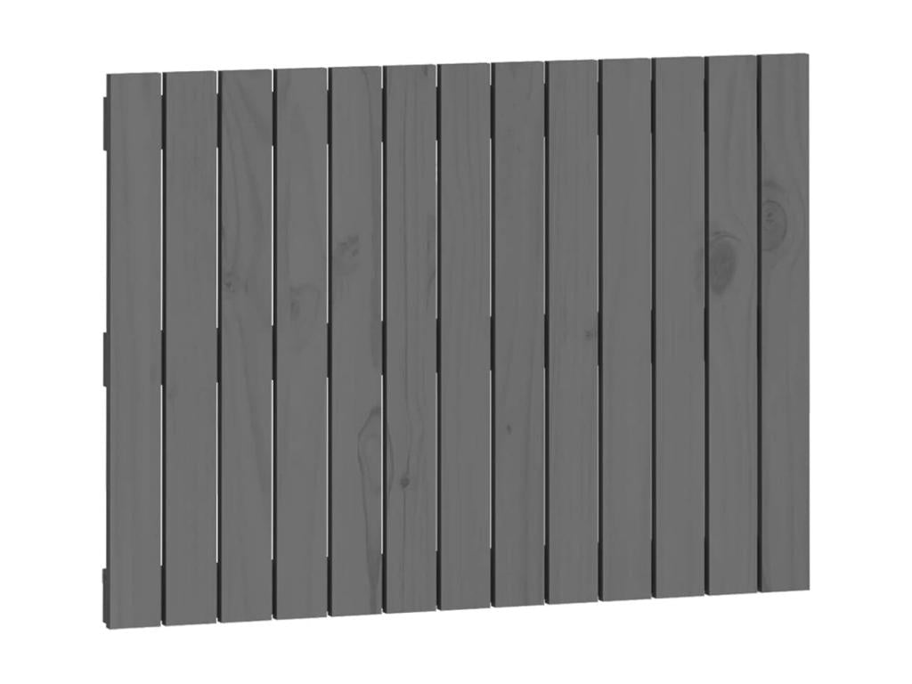 Gray Solid Wood Bed, 82.5 x 3 x 60 cm
