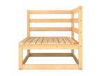 Anthracite Pine Wood Outdoor Furniture Set - dlz1766575590514