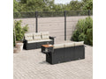 Black Woven Resin Wicker Outdoor Furniture Set - dlz1766575432618