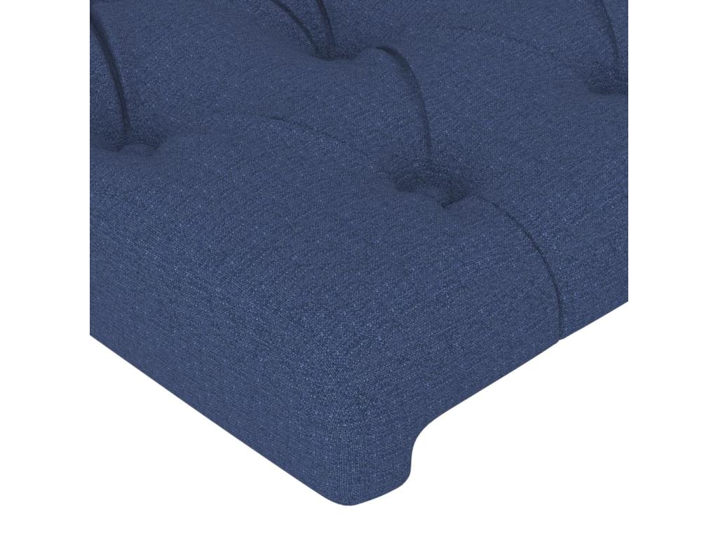 Blue Fabric Bed, 93 x 16 x 118 cm