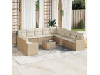 Beige Woven Resin Wicker Outdoor Furniture Set - dlz1766575468129