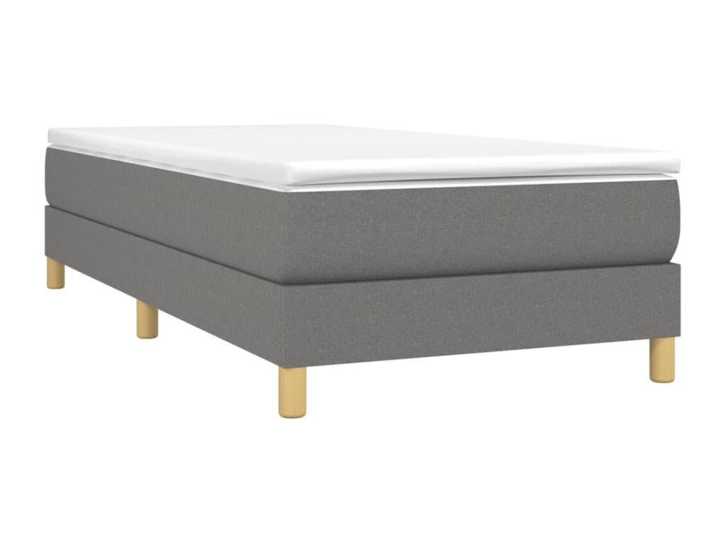 Gray Fabric Bed, 90 x 200 cm