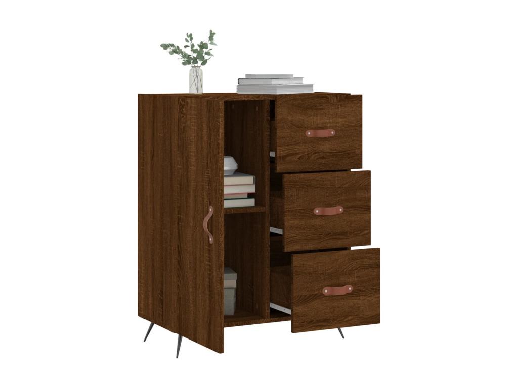 Brown Engineered Wood Sideboard, 69.5 x 34 x 90 cm