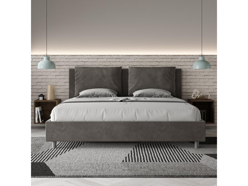 Gray Bed, 200 x 210 cm