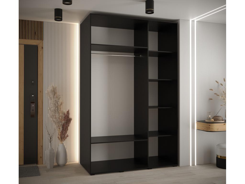 Black Wardrobe, 150 x 60 x 235.2 cm
