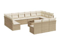 Beige Woven Resin Wicker Outdoor Furniture Set - dlz1766575457993