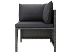 Gray Woven Resin Wicker Outdoor Furniture Set - dlz1766575306348