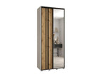 Black Wardrobe, 110 x 45 x 235.2 cm