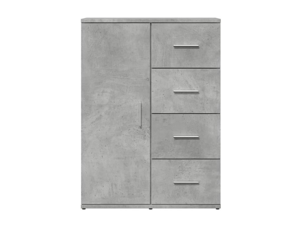 Gray Engineered Wood Sideboard, 59 x 39 x 80 cm