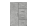 Gray Engineered Wood Sideboard, 59 x 39 x 80 cm