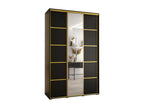 Black Wardrobe, 160 x 60 x 235.2 cm