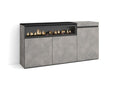 Gray Sideboard, 150 x 75 x 35 cm