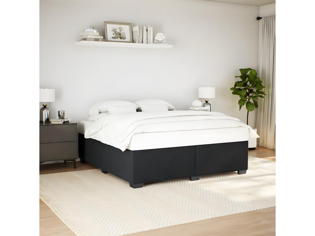 Black Velvet Bed Frame, 180 x 200 cm