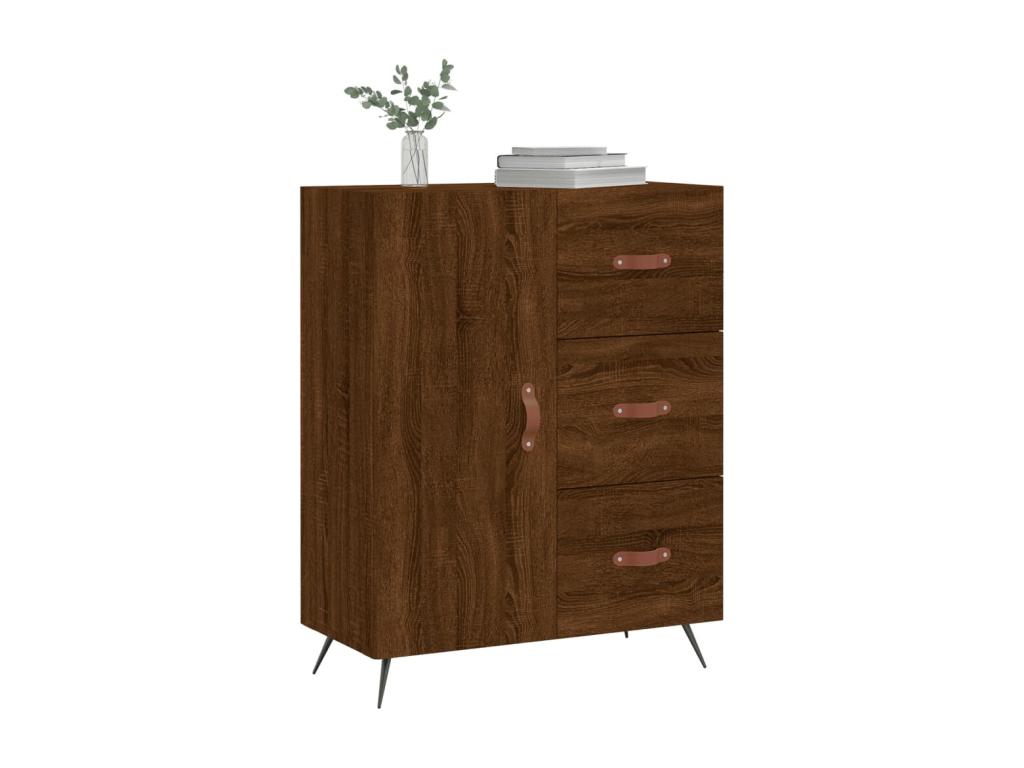 Brown Engineered Wood Sideboard, 69.5 x 34 x 90 cm
