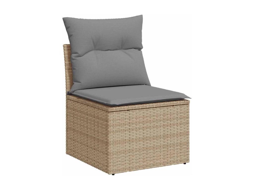 Beige Woven Resin Wicker Outdoor Furniture Set - dlz1766575106928