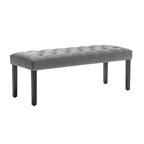 Porthos Home Gil Fabric Upholstered Accent Bench with Rubberwood Legs