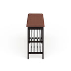 Porch & Den Champa Metal and Wood Shoe Rack Bench