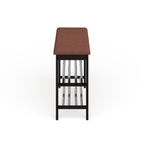 Porch & Den Champa Metal and Wood Shoe Rack Bench