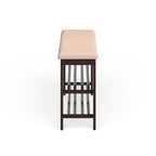 Porch & Den Champa Metal and Wood Shoe Rack Bench