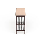 Porch & Den Champa Metal and Wood Shoe Rack Bench