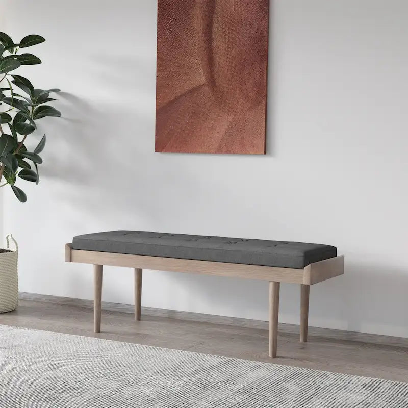 Efa Modern Tufted Upholstered Bench