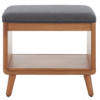 SAFAVIEH Home Collection Solo Open Shelf Bench W/ Cushion - 20 W x 15 D x 18 H
