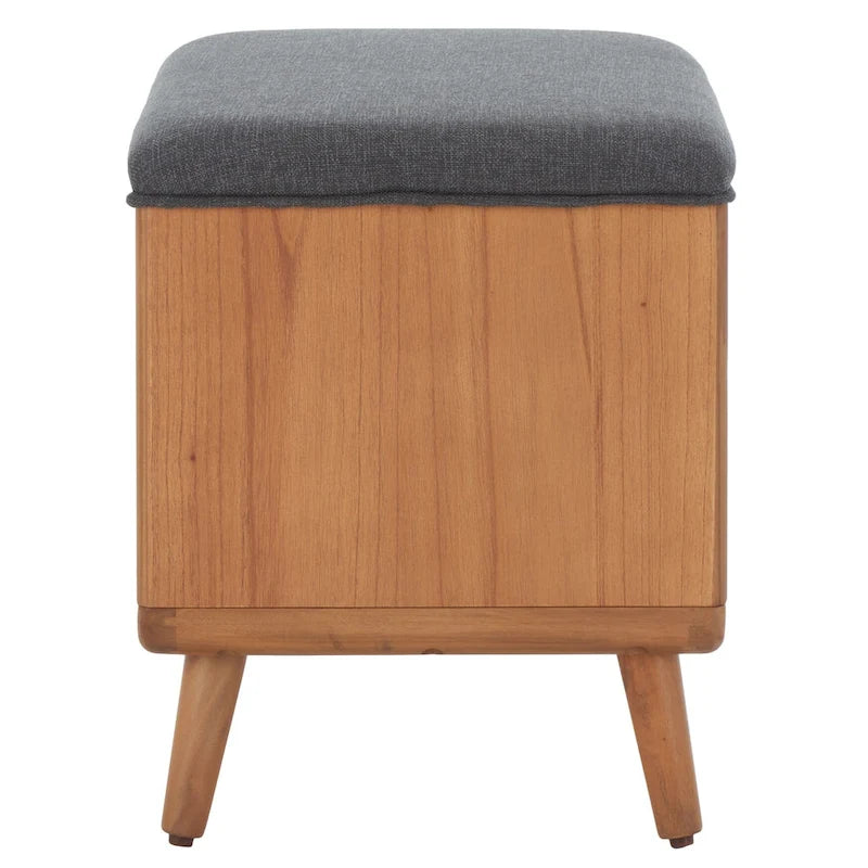 SAFAVIEH Home Collection Solo Open Shelf Bench W/ Cushion - 20 W x 15 D x 18 H