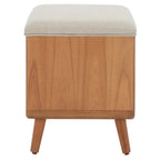 SAFAVIEH Home Collection Solo Open Shelf Bench W/ Cushion - 20 W x 15 D x 18 H