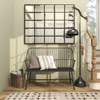 Iron Traditional Outdoor Bench 38 x 48 x 19