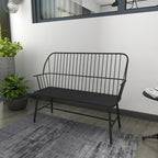 Iron Traditional Outdoor Bench 38 x 48 x 19