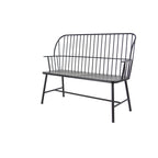 Iron Traditional Outdoor Bench 38 x 48 x 19