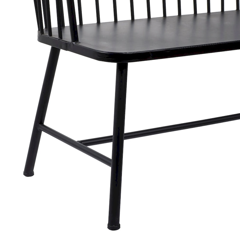 Iron Traditional Outdoor Bench 38 x 48 x 19