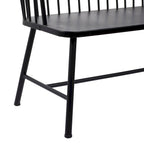 Iron Traditional Outdoor Bench 38 x 48 x 19