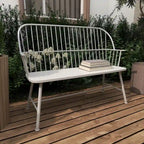 Iron Traditional Outdoor Bench 38 x 48 x 19