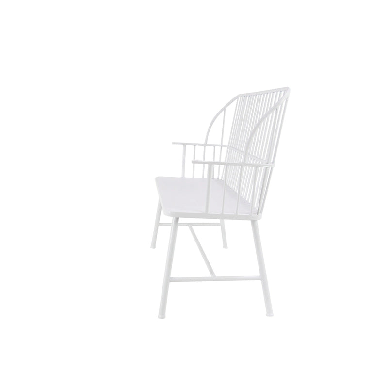 Iron Traditional Outdoor Bench 38 x 48 x 19