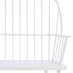 Iron Traditional Outdoor Bench 38 x 48 x 19