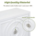 Retro Sideboarddoor with Circular Groove Design Round Metal Door Handle