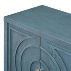 Retro Sideboarddoor with Circular Groove Design Round Metal Door Handle