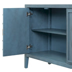 Retro Sideboarddoor with Circular Groove Design Round Metal Door Handle