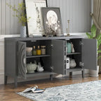 Retro Sideboarddoor with Circular Groove Design Round Metal Door Handle