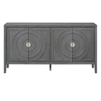 Retro Sideboarddoor with Circular Groove Design Round Metal Door Handle