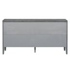 Retro Sideboarddoor with Circular Groove Design Round Metal Door Handle
