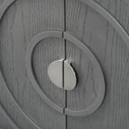 Retro Sideboarddoor with Circular Groove Design Round Metal Door Handle