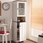 Traditional White Wood Kitchen Storage by Baxton Studio
