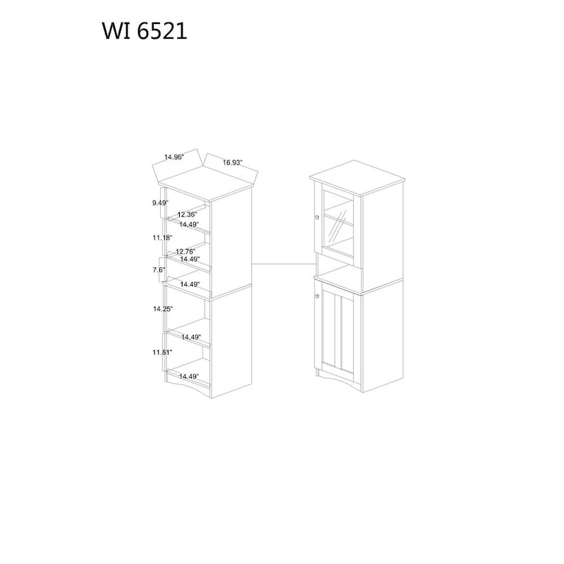 Traditional White Wood Kitchen Storage by Baxton Studio