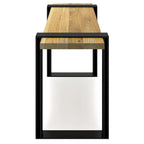 WYNDENHALL Marta SOLID MANGO WOOD 42 inch Wide Industrial Contemporary Bench in Natural - 42 Inches wide