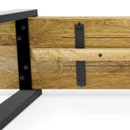 WYNDENHALL Marta SOLID MANGO WOOD 42 inch Wide Industrial Contemporary Bench in Natural - 42 Inches wide