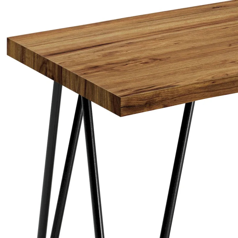 WYNDENHALL Emanuel SOLID MANGO WOOD 42 inch Wide Industrial Contemporary Bench in Natural - 12.8 d x 42.3 w x 16.7 h