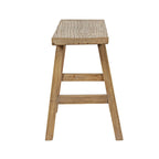 Artissance 35 Long 10 Wide Elmwood Bench, Natural Wood - 8' x 11'